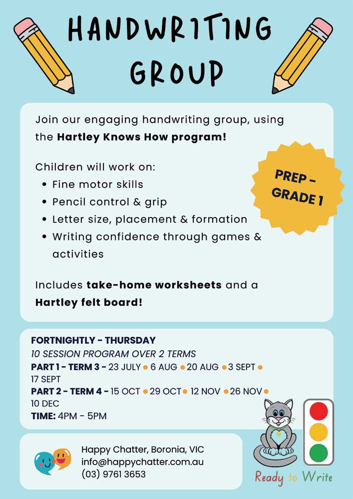 Handwriting therapy Group for kids